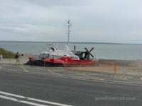 SRN6 017 landed as viewed from the top of the Daedalus approach ramp